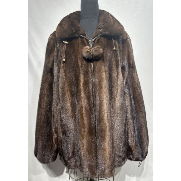 Demi-Buff natural mink bomber jacket (81307) - Picture 1 of 4